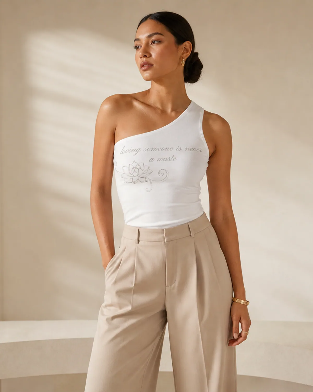 The Signature Graphic Top — Tailored Ease